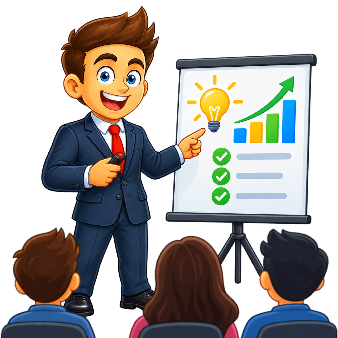 Especialista impartiendo cursos y capacitaciones de marketing digital en Cancún frente a un grupo de participantes.